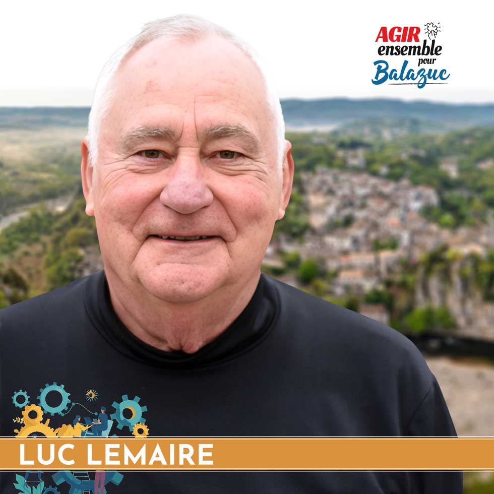 Luc LEMAIRE 76 ans, retraité, ancien journaliste, candidat aux élections municipale de balazuc 2026 avec l'équipe d'Agir ensemble pour Balazuc