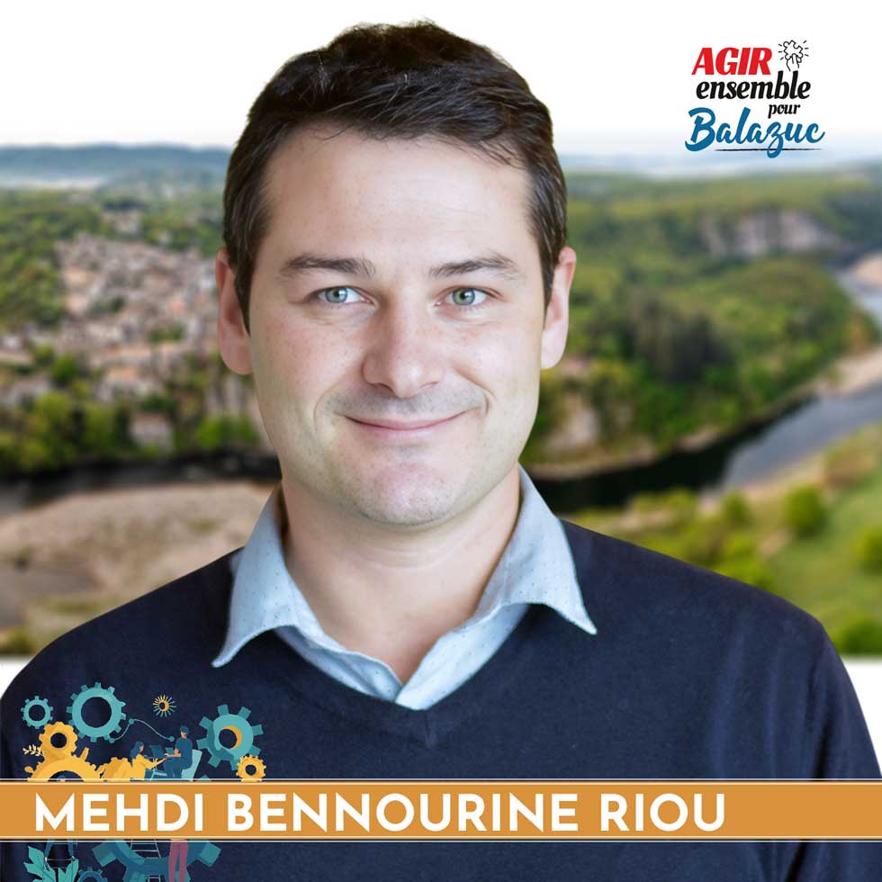 Mehdi BENNOURINE RIOU 37 ans, directeur adjoint de musée, candidat aux élections municipale de balazuc 2026. Tête de liste de l'équipe d'Agir ensemble pour Balazuc