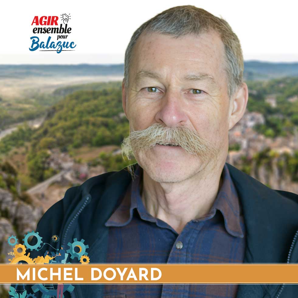 Michel DOYARD 75 ans, retraité, ancien directeur de structures culturelles départementales, candidat aux élections municipale de balazuc 2026 avec l'équipe d'Agir ensemble pour Balazuc