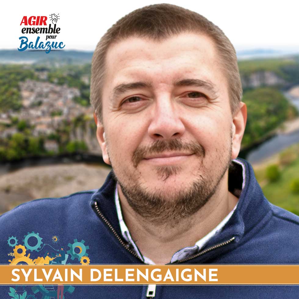 Sylvain DELENGAIGNE 49 ans, chargé de communication, candidat aux élections municipale de balazuc 2026 avec l'équipe d'Agir ensemble pour Balazuc